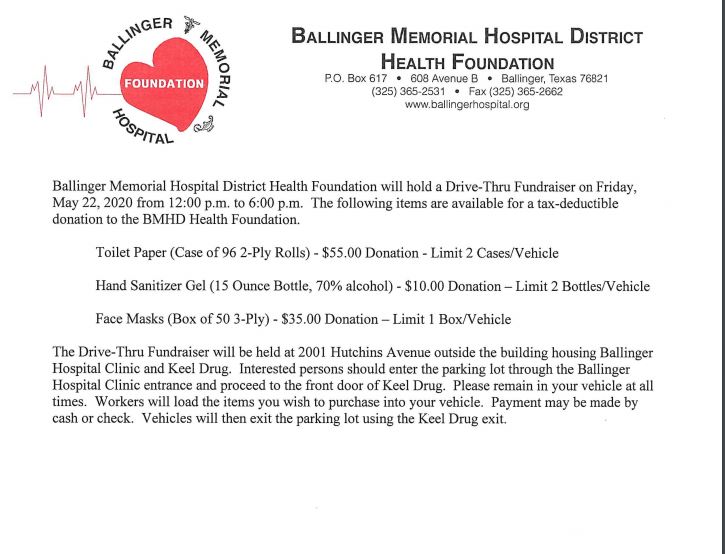 BMH Drive Thru Fundraiser